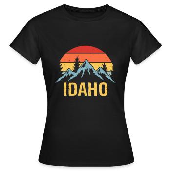 Idaho - T-shirt Femme - noir - Devant - AI Model Female 172 dark (172cm)