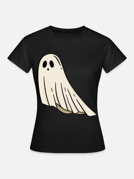 Geist Halloween - Frauen T-Shirt - Schwarz