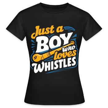 Tin Whistle - Women's T-Shirt - black - Front - AI Model Female 172 dark (172cm)