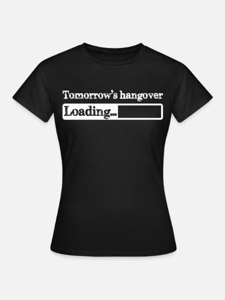 Der Kater-Loading von morgen - Frauen T-Shirt - Schwarz