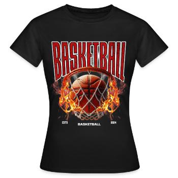 Basketball Basketballer - Frauen T-Shirt - Schwarz - Vorne - AI Model Female 172 dark (172cm)