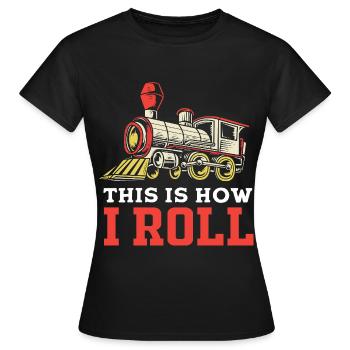 Modélisme ferroviaire Modélisme Modéliste - T-shirt Femme - noir - Devant - AI Model Female 172 dark (172cm)