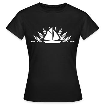 Schiff - Frauen T-Shirt - Schwarz - Vorne - AI Model Female 172 dark (172cm)