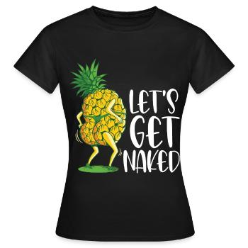 Ananas - T-shirt Femme - noir - Devant - AI Model Female 172 dark (172cm)