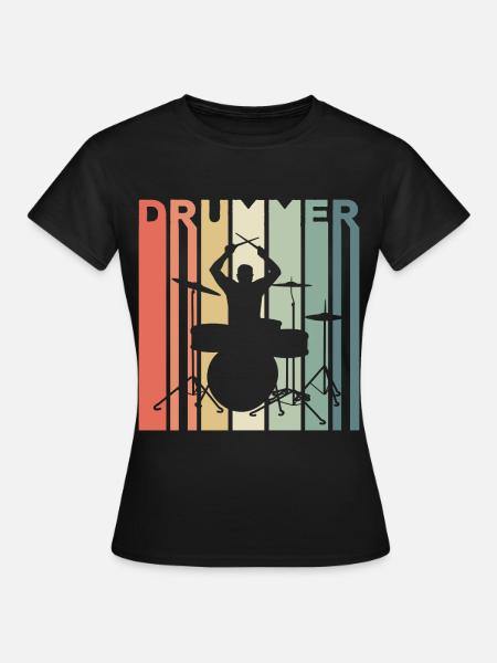 Batteur percussion - T-shirt Femme - noir