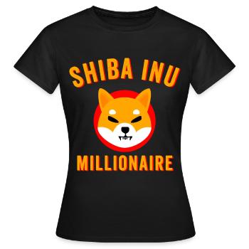 Shiba Inu Token - Shiba inu coin, shib coin, shib - Women's T-Shirt - black - Front - AI Model Female 172 dark (172cm)