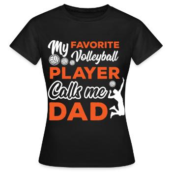 Volleyball Volleyballer Beach Volleyball Spieler - Frauen T-Shirt - Schwarz - Vorne - AI Model Female 172 dark (172cm)