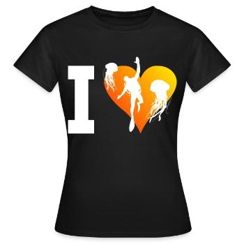 Plongée libre Scuba Diver Dive Diver Divers - T-shirt Femme - noir - Devant - AI Model Female 172 dark (172cm)