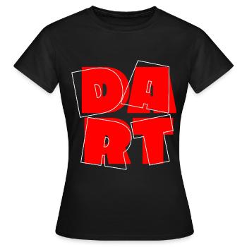 Jeu de fléchettes Dart Dart King 180 Bullseye - T-shirt Femme - noir - Devant - AI Model Female 172 dark (172cm)