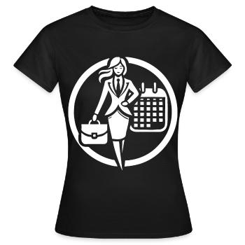 Erfolgreiche Frauen – Business Design - Frauen T-Shirt - Schwarz - Vorne - AI Model Female 172 dark (172cm)