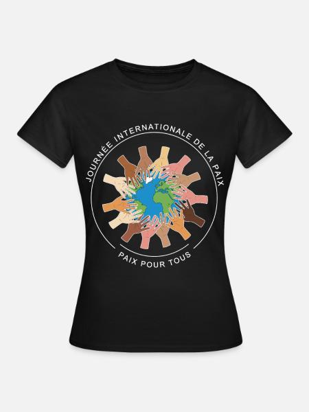 Journée Internationale de la Paix - Frauen T-Shirt - Schwarz
