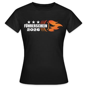 Permis de conduire dépassé en 2026 - Permis de conduire - T-shirt Femme - noir - Devant - AI Model Female 172 dark (172cm)