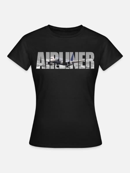Airliner B 787 - Frauen T-Shirt - Schwarz