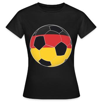 Soccer Germany national team gift - Women's T-Shirt - black - Front - AI Model Female 172 dark (172cm)