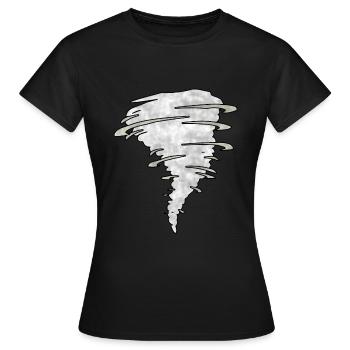 Tornado - Frauen T-Shirt - Schwarz - Vorne - AI Model Female 172 dark (172cm)