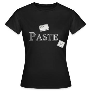 Copy Paste (part2) Partnerlook Friends Geschenk - Frauen T-Shirt - Schwarz - Vorne - AI Model Female 172 dark (172cm)