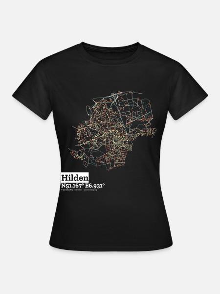 Hilden Basic Pastels - Frauen T-Shirt - Schwarz