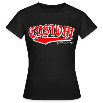 custom bobber biker tuner sticker sticker - T-shirt Femme - noir - Devant - AI Model Female 172 dark (172cm)