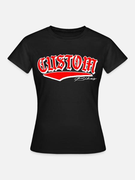 custom bobber biker tuner sticker sticker - T-shirt Femme - noir