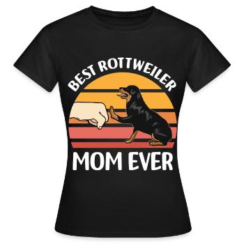 Rottweiler dog breed - Women's T-Shirt - black - Front - AI Model Female 172 dark (172cm)