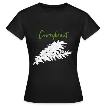 Herbes au curry - T-shirt Femme - noir - Devant - AI Model Female 172 dark (172cm)