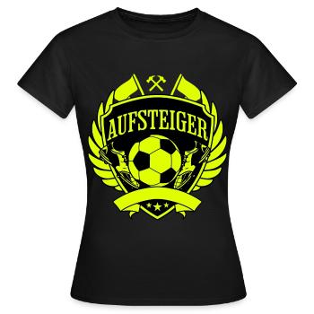 Armoiries promues Football - T-shirt Femme - noir - Devant - AI Model Female 172 dark (172cm)