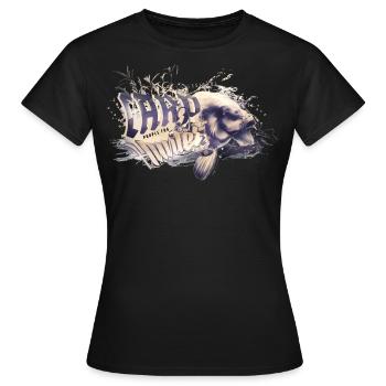 carp-hunter purple - Frauen T-Shirt - Schwarz - Vorne - AI Model Female 172 dark (172cm)
