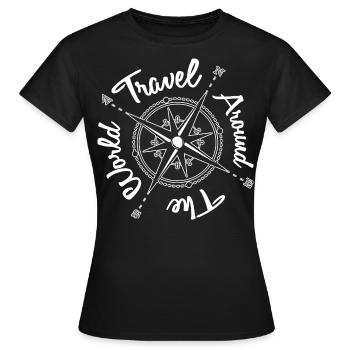 Cadeau de voyage et de voyage - T-shirt Femme - noir - Devant - AI Model Female 172 dark (172cm)