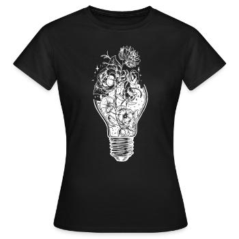 Cadeau de protection de l'environnement changement climatique - T-shirt Femme - noir - Devant - AI Model Female 172 dark (172cm)
