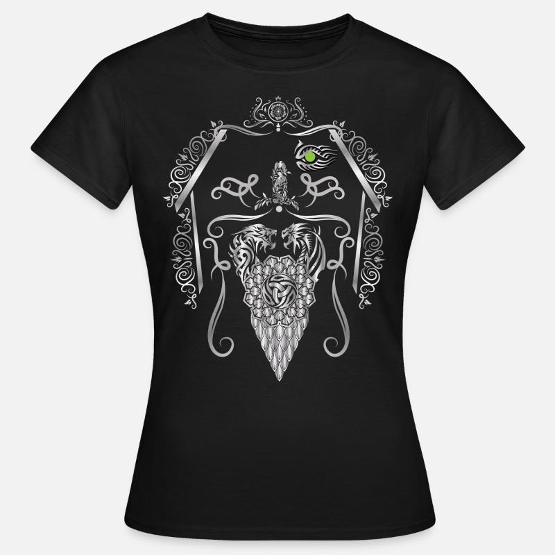 Vikings Odin Thor - Women's T-Shirt - black