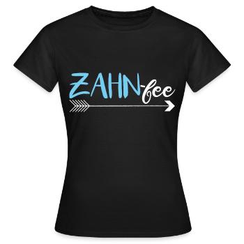 Zahnfee mit zahn fee für Zahnarzt der Zahnpasta - Frauen T-Shirt - Schwarz - Vorne - AI Model Female 172 dark (172cm)
