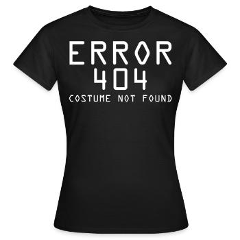 Error 404 Informatik Student T-Shirt - Frauen T-Shirt - Schwarz - Vorne - AI Model Female 172 dark (172cm)