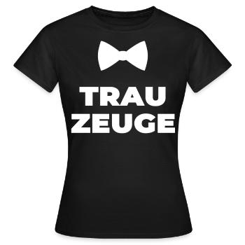 Trauzeuge - Frauen T-Shirt - Schwarz - Vorne - AI Model Female 172 dark (172cm)