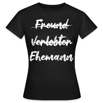 Ehemann - Frauen T-Shirt - Schwarz - Vorne - AI Model Female 172 dark (172cm)