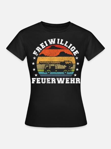 Freiwillige Feuerwehr - Frauen T-Shirt - Schwarz