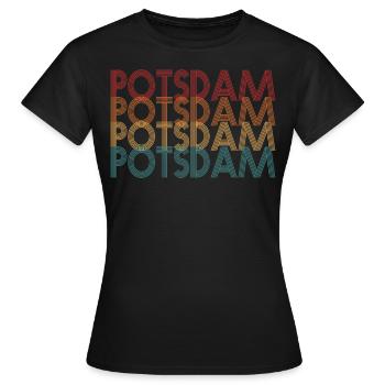 Potsdam Potsdam - T-shirt Femme - noir - Devant - AI Model Female 172 dark (172cm)