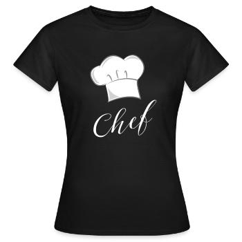 Chef Koch kochen Cuisine - Frauen T-Shirt - Schwarz - Vorne - AI Model Female 172 dark (172cm)