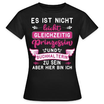 Buchhalter Buchhalter Buchhaltung - Frauen T-Shirt - Schwarz - Vorne - AI Model Female 172 dark (172cm)