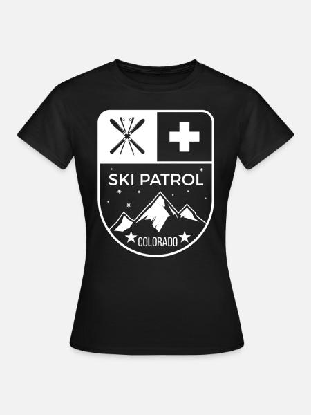 Ski Patrol Colorado - T-shirt Femme - noir