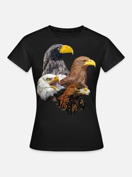 Raubvögel - Frauen T-Shirt - Schwarz