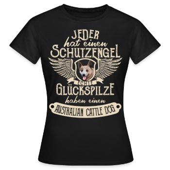 Australian Cattle Dog Lustige Geschenkidee - Frauen T-Shirt - Schwarz - Vorne - AI Model Female 172 dark (172cm)
