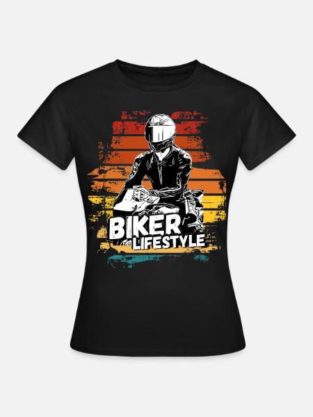 Motorcycle Lifestyle / Moto / moto biker - T-shirt Femme - noir