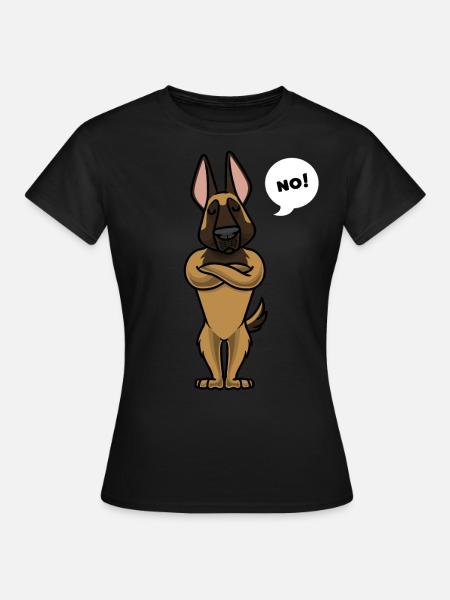 Sturer Malinois Chien berger belge - T-shirt Femme - noir
