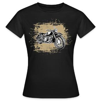Mofa moped team Ural Ostalgie GDR mofa DDR mope - Women's T-Shirt - black - Front - AI Model Female 172 dark (172cm)