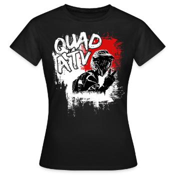 QUAD & ATV Offroad quads / Quad fahrer /Quad biker - Frauen T-Shirt - Schwarz - Vorne - AI Model Female 172 dark (172cm)