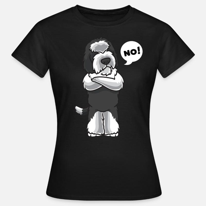 Sturer Sheepadoodle Dog - Women's T-Shirt - black