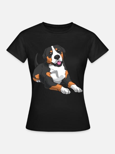 Grosser Schweizer Sennenhund - Frauen T-Shirt - Schwarz