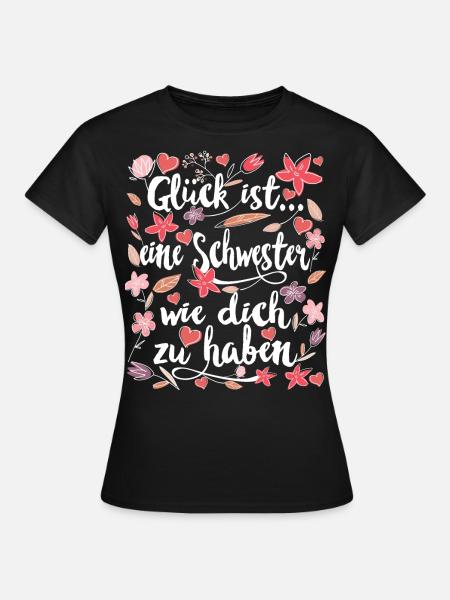 Beste Schwester - Frauen T-Shirt - Schwarz