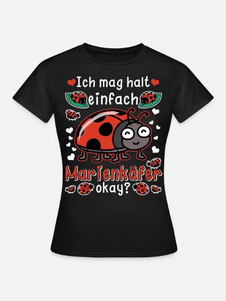 Marienkäfer Marienkäferflügel Maikäfer - Frauen T-Shirt - Schwarz