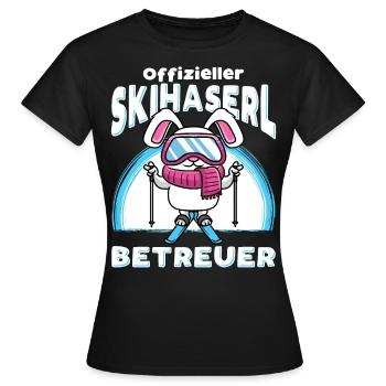 Moniteur officiel moniteur de ski Vacances de ski - T-shirt Femme - noir - Devant - AI Model Female 172 dark (172cm)